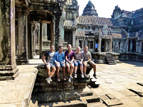 Our group photo inside Angkor Wat