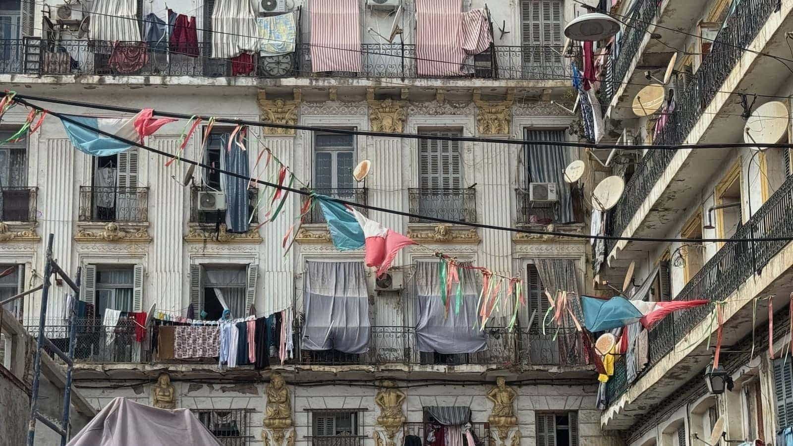 French Colonial style houses in Algiers.