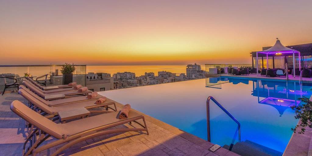 AX The Palace is an incredible hotel in Malta with stunning views from the rooftop infinity pool