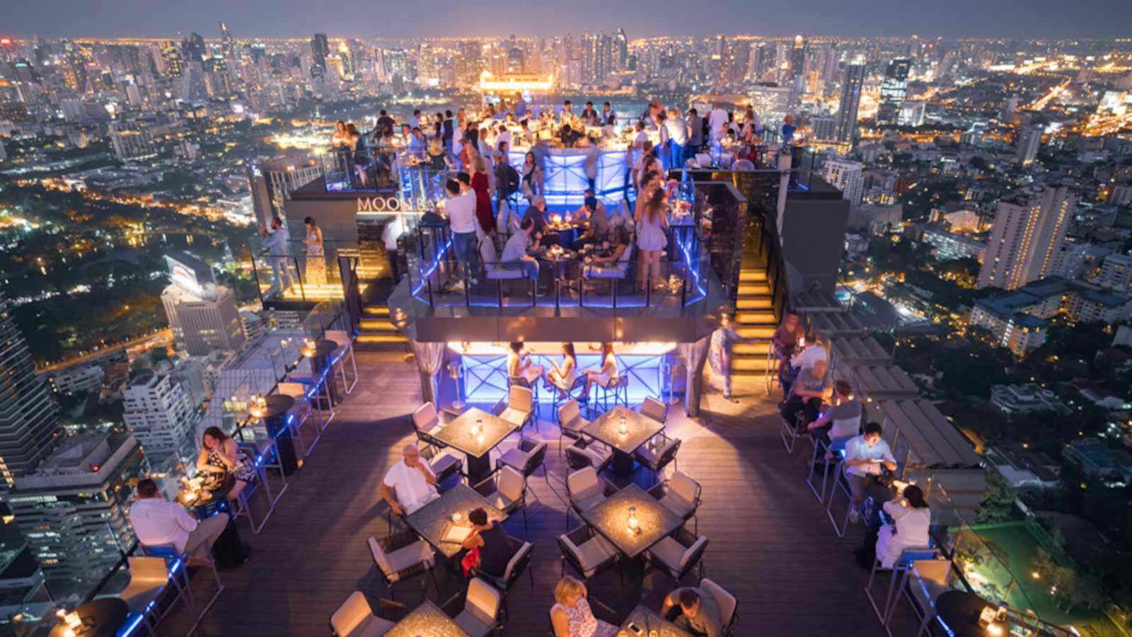 The Banyan Tree hotel in Bangkok is close to the gay neighbourhood and has an incredible rooftop restaurant and bar!