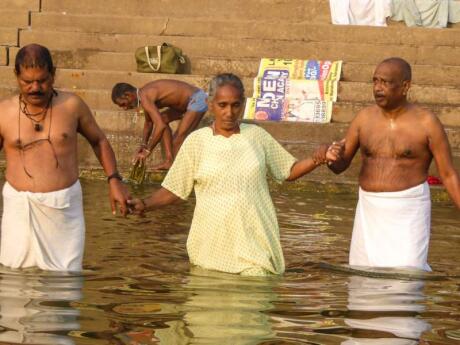 Varanasi in India is a hugely spiritual place, where the sacred River Ganges is an integral part of locals' lives