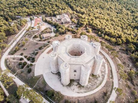 Castel del Monte is an impressive UNESCO listed 13th-century castle in Italy that's octagonal in shape