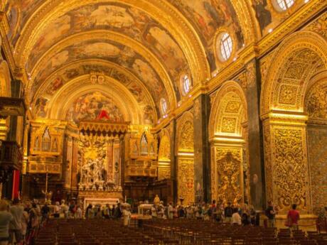 Even if you're not religious you will gasp with wonder at the opulent interior of St. John's Co-Cathedral in Valletta