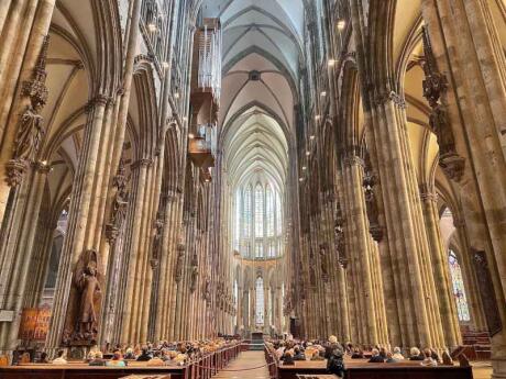 While you're in Cologne make sure you see the inside of the stunning Cathedral and maybe even join a tour to the roof!