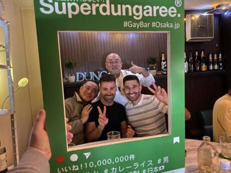 Dungaree is a gay bear bar in Osaka that really focuses on friendliness