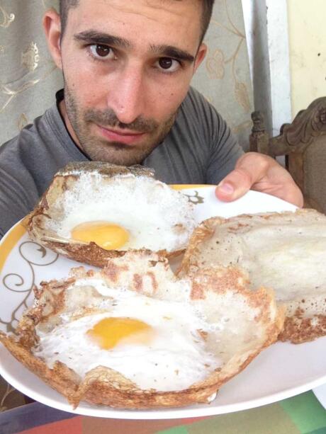 Egg hoppers are a sort of pancake from Sri Lanka that are popular for breakfast