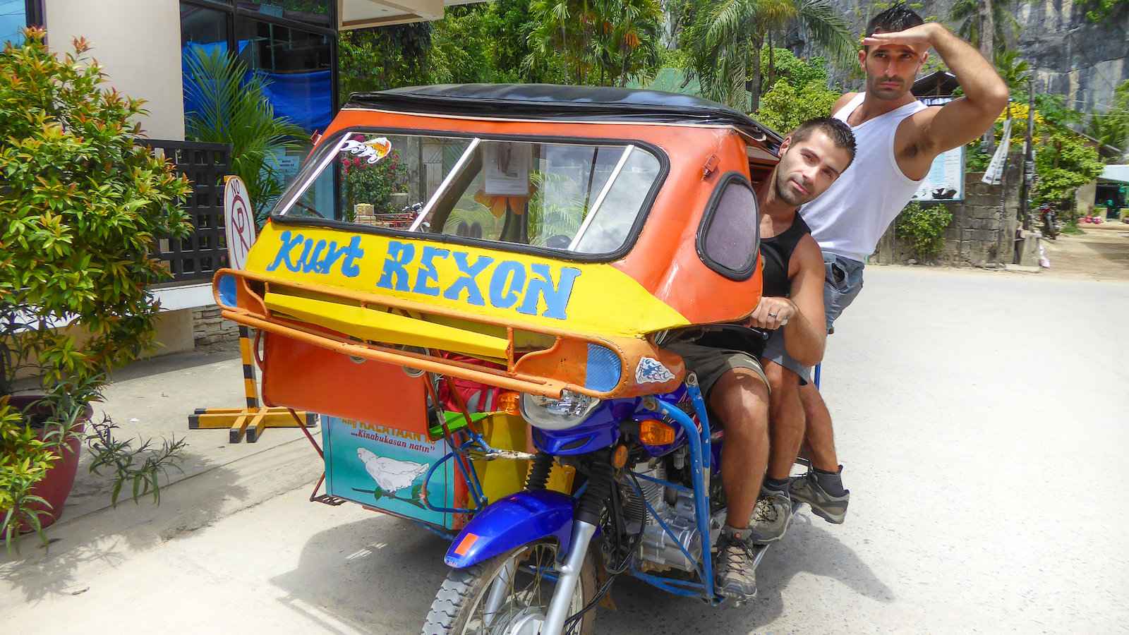 Tricycles are also a popular form of transport in the Philippines