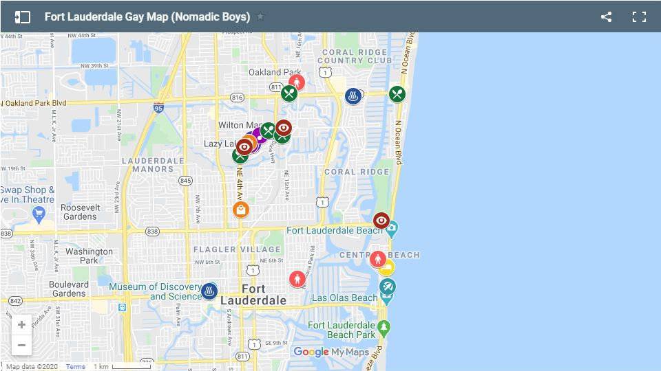 Check our our gay map of Fort Lauderdale to see where all the gay hotels, bars, clubs and more are located