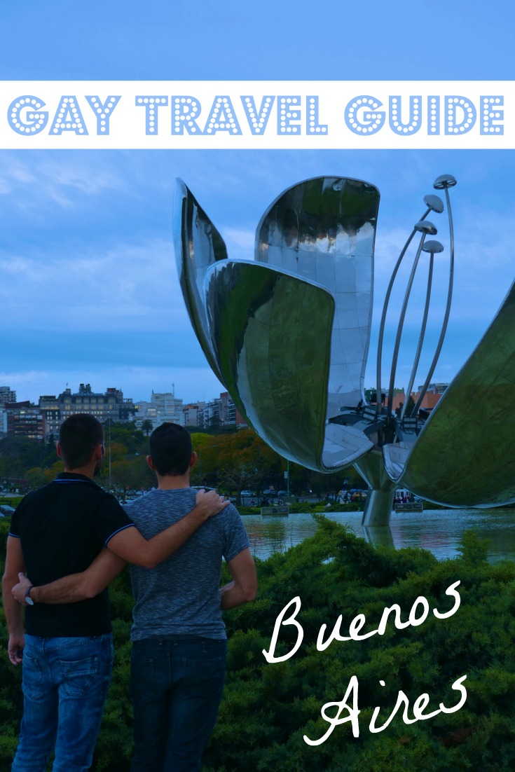 This is our Pinterest cover pic for our Gay travel guide to Buenos Aires