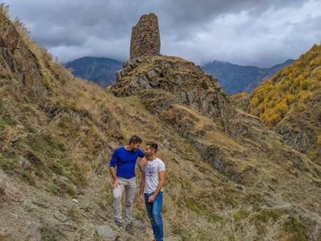 The mountainous Kazbegi region of Georgia is simply stunning and excellent for hiking