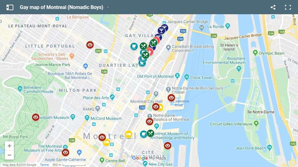 Check out our gay map and complete gay guide to Montreal with all the best gay bars, clubs, hotels, things to do and more!