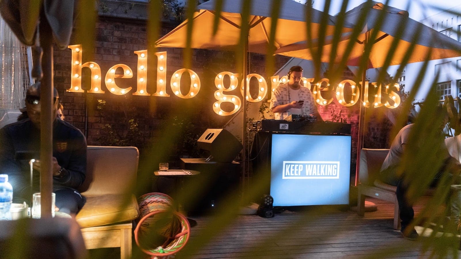 Rooftop bar at Gorgeous George hotel in Cape Town.