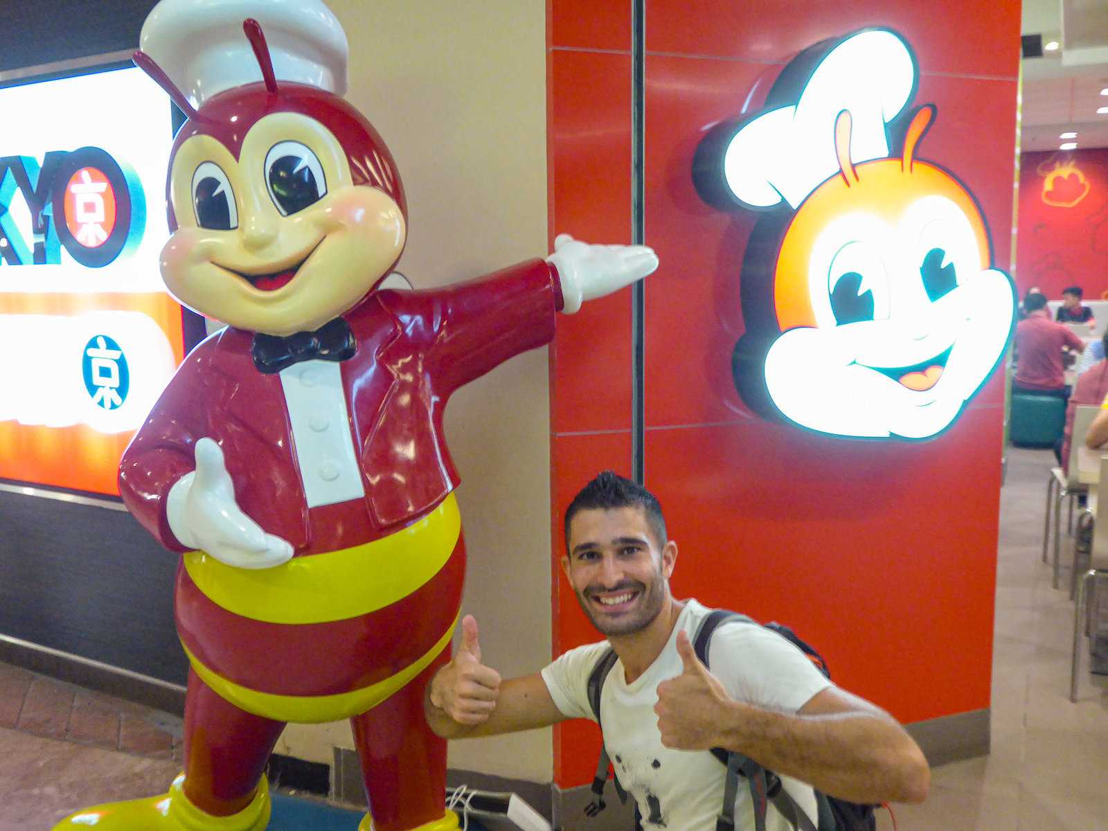 Jollibee is a fast food outlet in the Philippines with the cutest bee mascot!