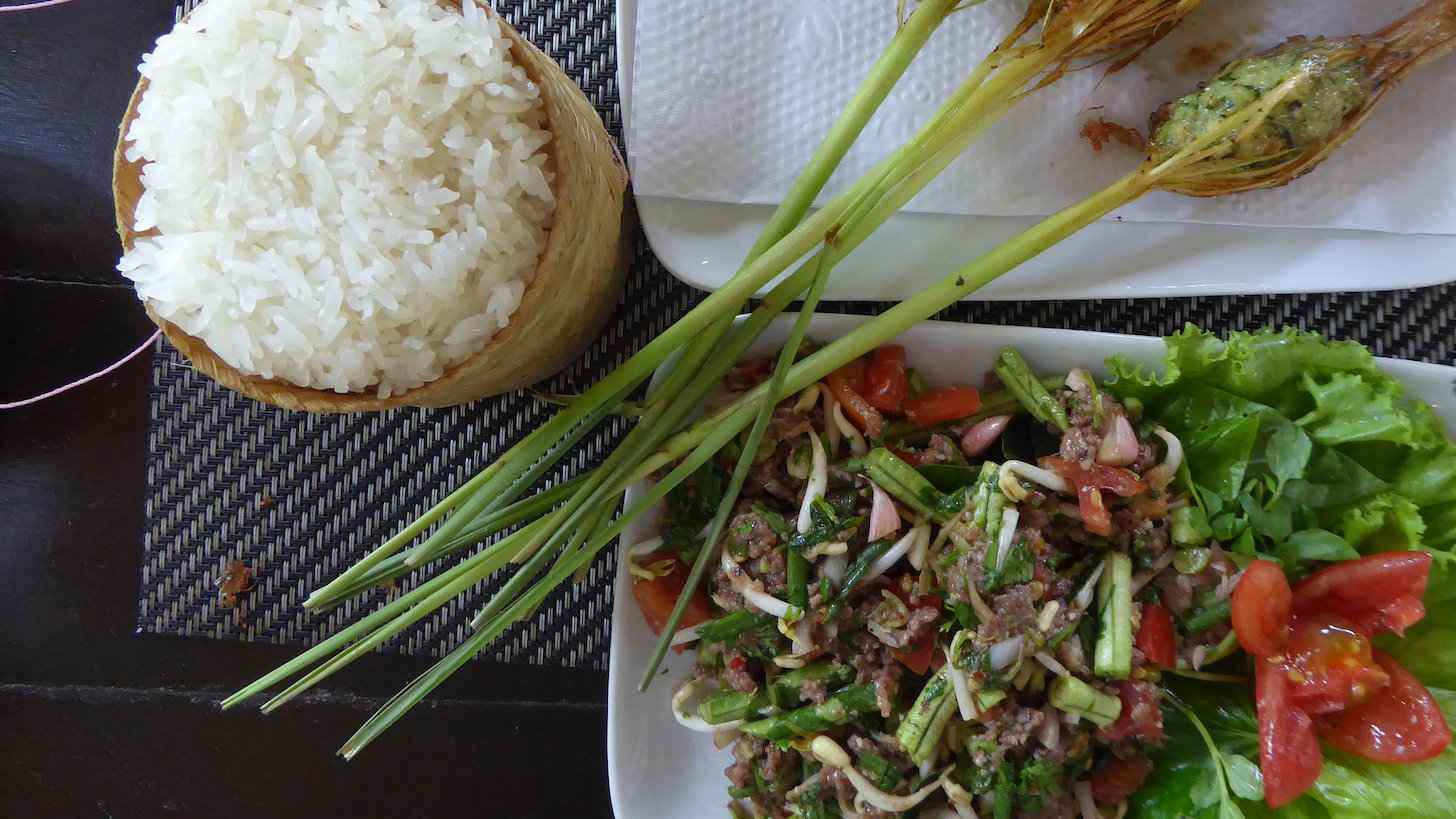 Larb is the unofficial national dish of Laos and one you will find at street food markets or restaurants in the country