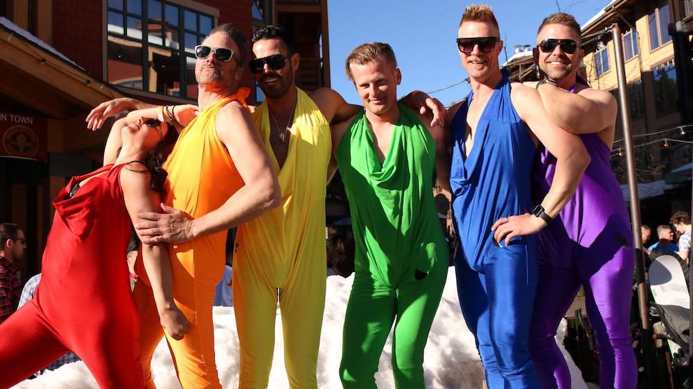 For an excellent mix of parties and getting out in nature, the Elevation Mammoth Gay Ski Week is a riot of colour