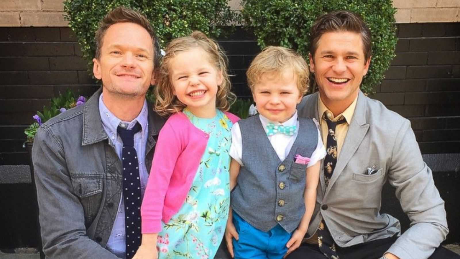 Neil Patrick-Harris is one of the most famous gay actors, with a handsome husband and adorable twin children