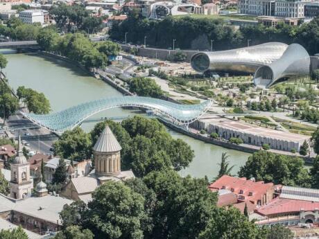 If you want to experience some of Tbilisi's modern architecture make sure you walk across the Bridge of Peace towards the concert hall in Rike Park