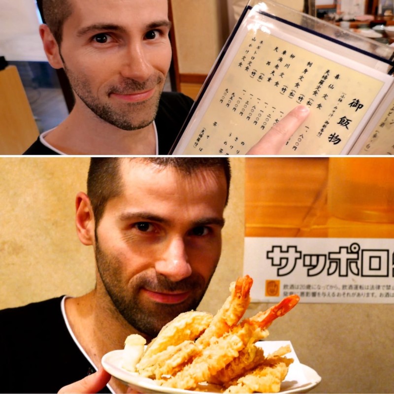 Point and hope method of eating in Tokyo