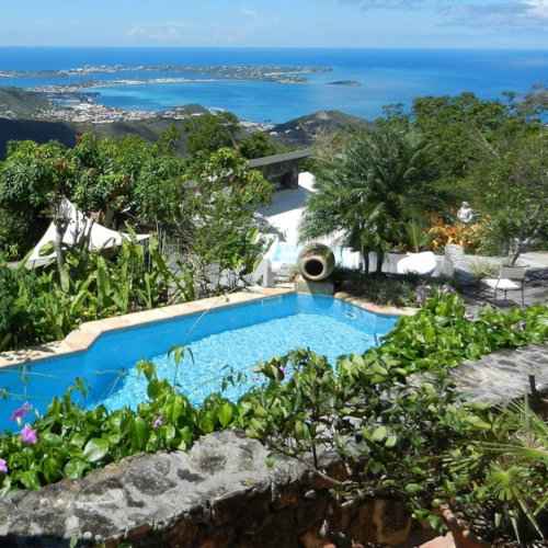 Villa Rainbow is a lovely gay spot to stay on Saint Martin, with a beautiful pool and incredible views