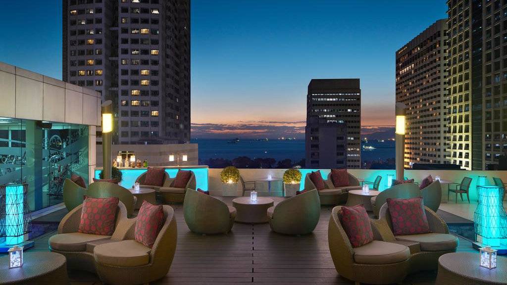 The Sheraton Manila Bay Hotel is a gay friendly establishment with a stunning rooftop bar