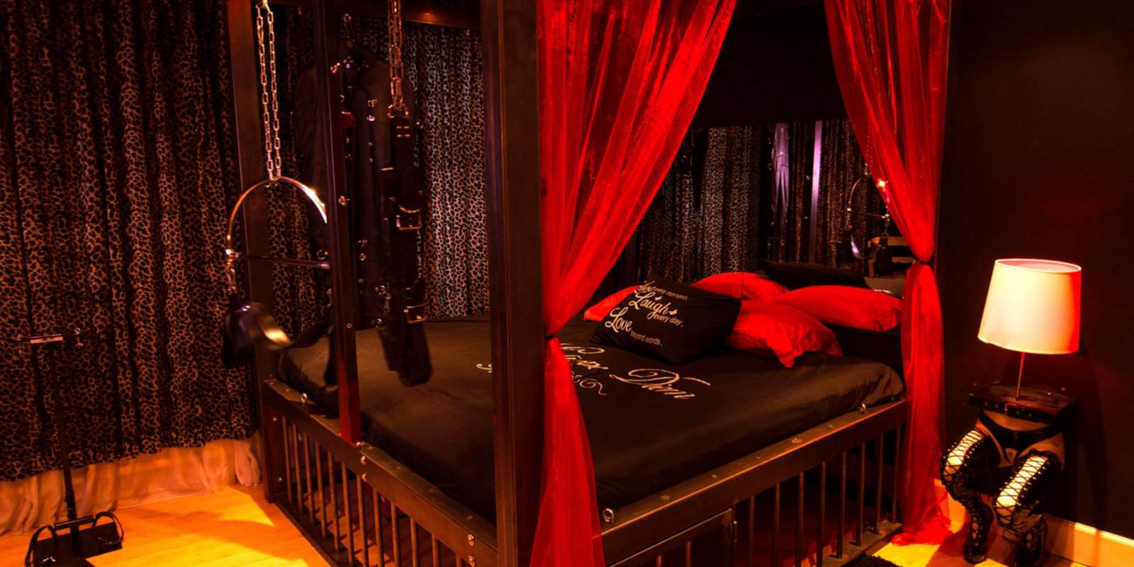 For a very naughty night, stay at the Kinky Suite in the heart of Amsterdam's Red Light District